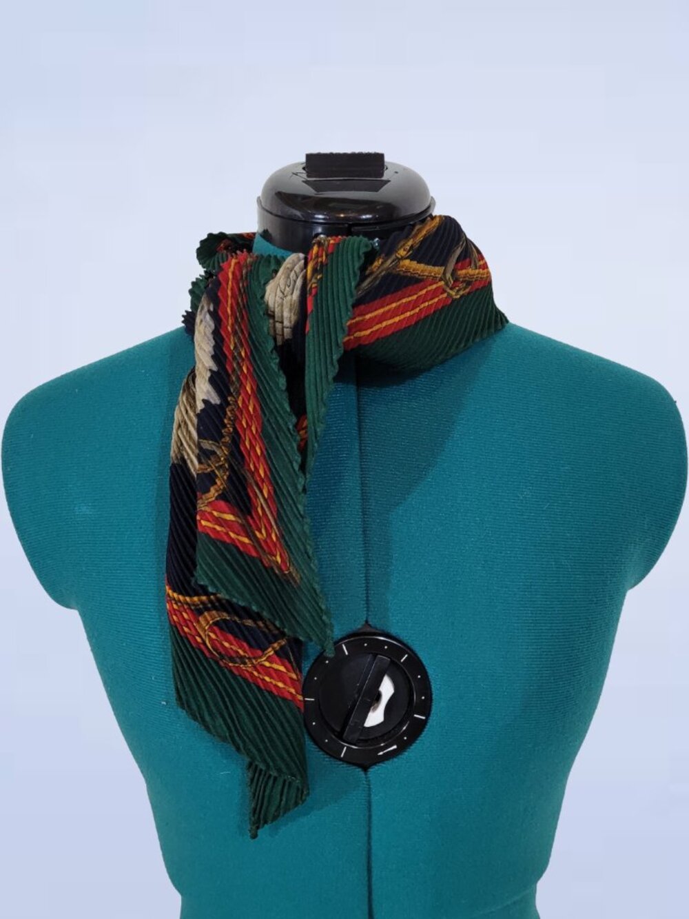Luxury Equestrian Style Patterned Scarf